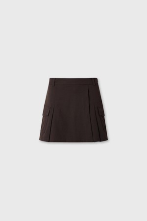 Women Wrapped half pants_BROWN-a