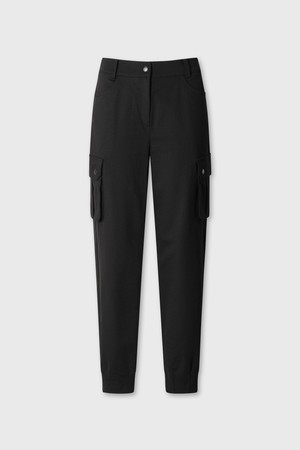 Women Essential jogger pants_BLACK-a