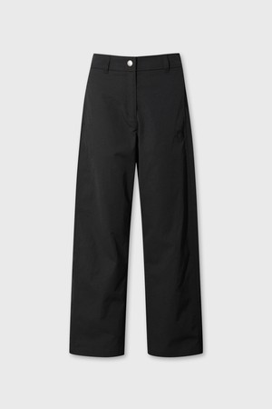 [WAAC X JONES] Women's Barrel Leg Pants_BLACK-a