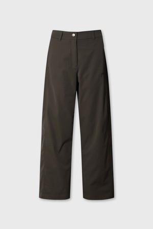 [WAAC X JONES] Women's Barrel Leg Pants_BROWN-a