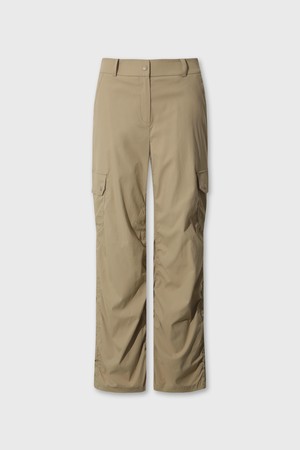 Women Shirring Wide pants