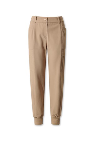 Women Essential jogger pants_BEIGE-a