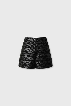 Women Down set-up short pants_BLACK-a