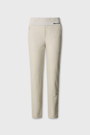 Women Warm slim-fit pants_IVORY-a