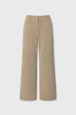 [Exclusive] Women Corduroy Wide pants_BEIGE-a