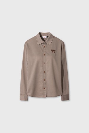 Women Jersey Stripe Shirts_BROWN-a