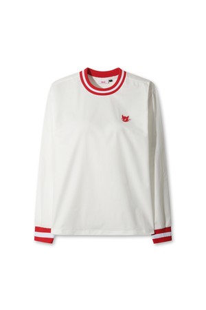 Women Color Block Rib Pullover_WHITE-a