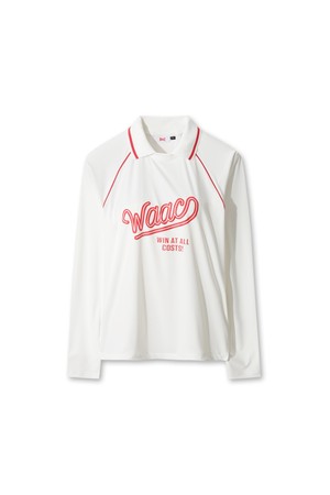 Double Collar Logo Polo_IVORY-a