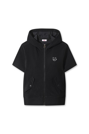 Sea Sponge Hoodie Zip-up (Set-up)_BLACK-a
