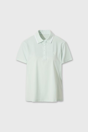 Women Cool Punching Polo_GREEN-a