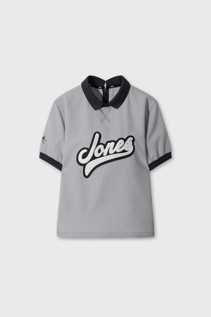 [WAAC X JONES] Women’s Curved Logo Seersucker Pullover