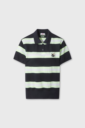 Women Stripe Loose-Fit Polo