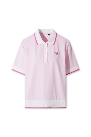 Athletic Rib Collar Polo (OE)_PINK-a