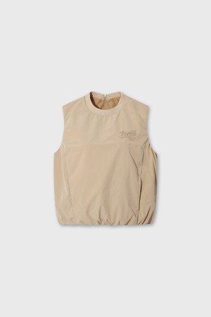 Women Balloon set-up vest_BEIGE-a