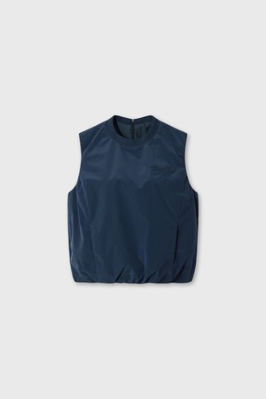 Women Balloon set-up vest_NAVY-a