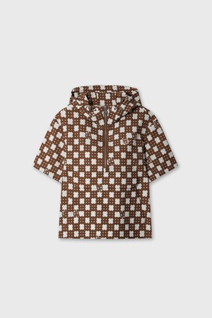Women Pattern set-up anorak_BROWN-a