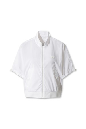 Women Metal zipper half vest_WHITE-a