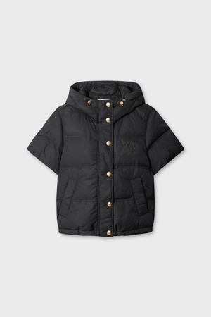 Women Daily high down vest_BLACK-a