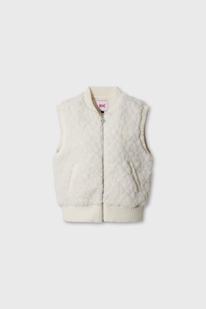 Women Jacquard vest_IVORY-a