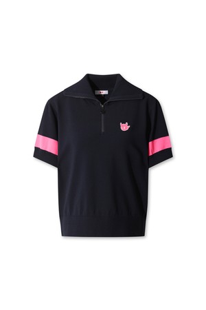 Big Collar Quarter-zip Sweater