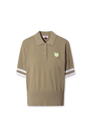 Women WTO Color Block Knit Polo