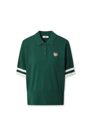 Women WTO Color Block Knit Polo