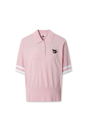 Women WTO Color Block Knit Polo