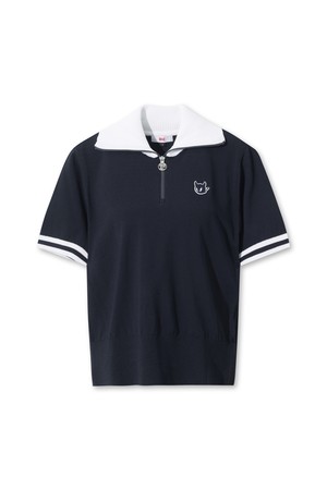 Big Collar Half-Zip Sweater (OE)_NAVY-a