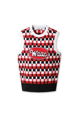 WAAC Logo Patch Knit Vest