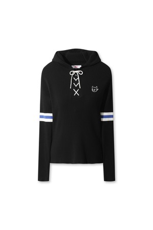 Ribbed Hooded Sweater_BLACK-a