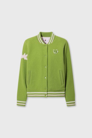 Women Wool Knit Varsity Jacket