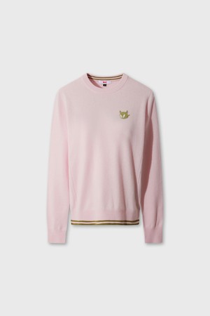 WTO Women Cashmere Wholegarment Sweater_PINK-a