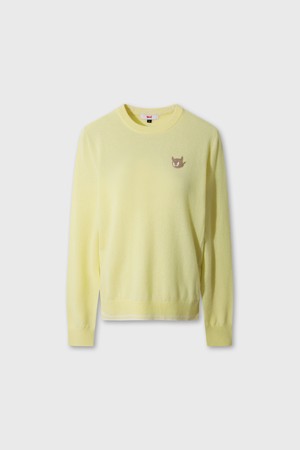 WTO Women Cashmere Wholegarment Sweater_YELLOW-a