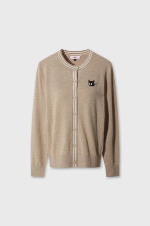 WTO Women Cashmere Wholegarment Cardigan_BEIGE-a