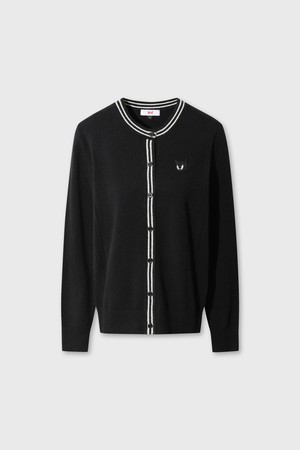 WTO Women Cashmere Wholegarment Cardigan_BLACK-a