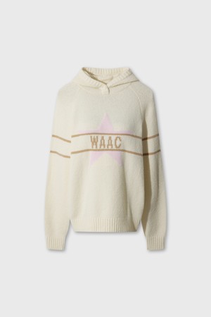 WAAC Women Star Boucle Knit Hoodie