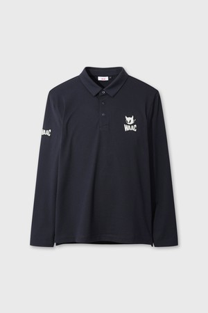 [Exclusive] PLAYER'S EDITION Men Fleece Polo_NAVY-a