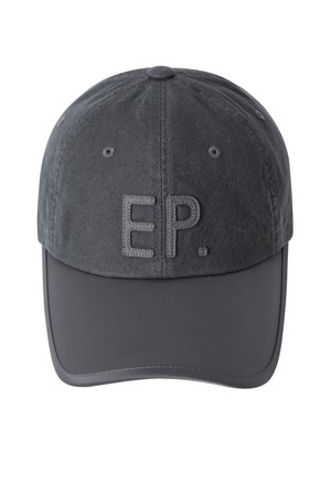 EP 아플리케 컬러 블록 볼캡 그레이