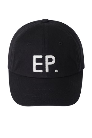 EP 아플리케 워시드 소프트 캡 블랙