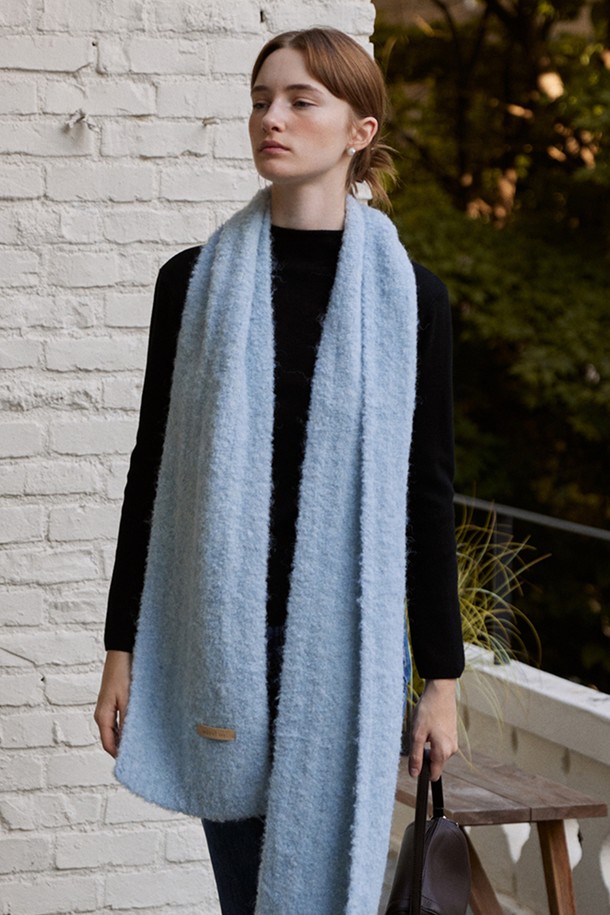 ADAUL - 스카프/머플러 - Shibori hairy soft long muffler - 5color