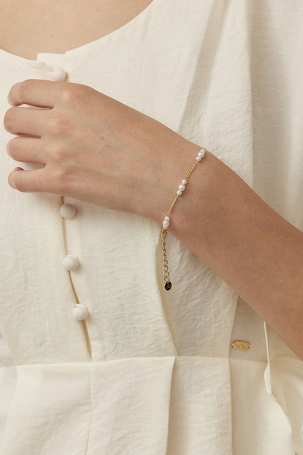 ADAUL - 팔찌/발찌 - Regular mini pearl bracelet - gold