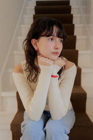 Boat neck button cardigan set - 4color