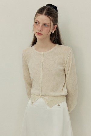 Summer light round neck cardigan - 5color
