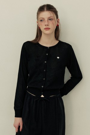 Summer light round neck cardigan - 5color