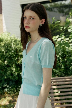 Summer light v neck half sleeve cardigan - 6color
