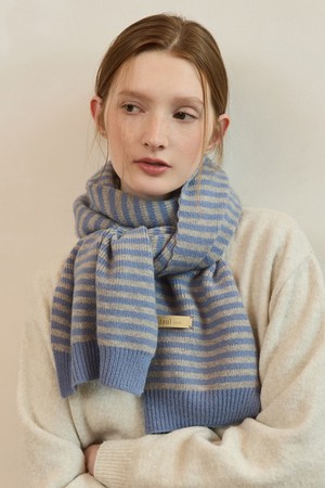 Minor stripe long muffler - 7color