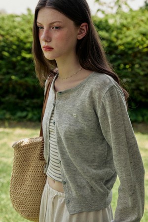 Summer light round neck cardigan - 5color