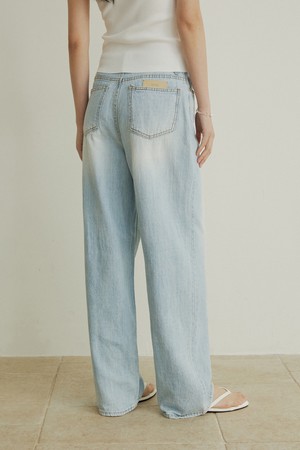 Soft touch cotton jean - lightblue