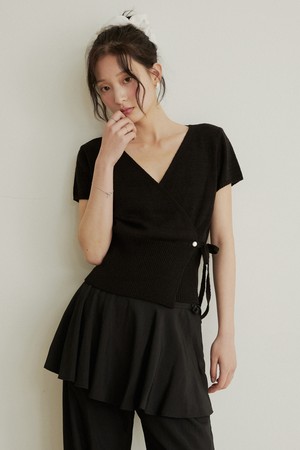 Silver button summer lap knit - 5color