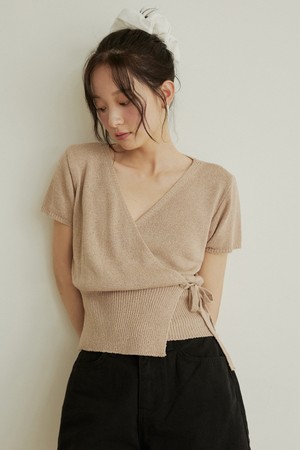 Silver button summer lap knit - 5color